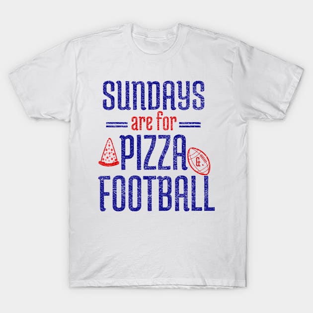 Sundays Are For Pizza And Football T-Shirt by Petalprints